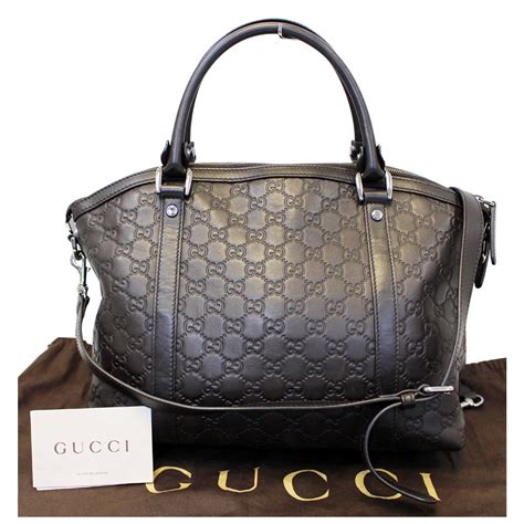 gucci brown leather shoulder bag.